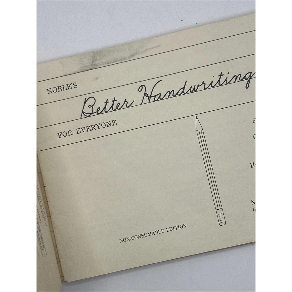 Vintage Noble's Better Handwriting for Everyone Book 6 – Unused Workbook